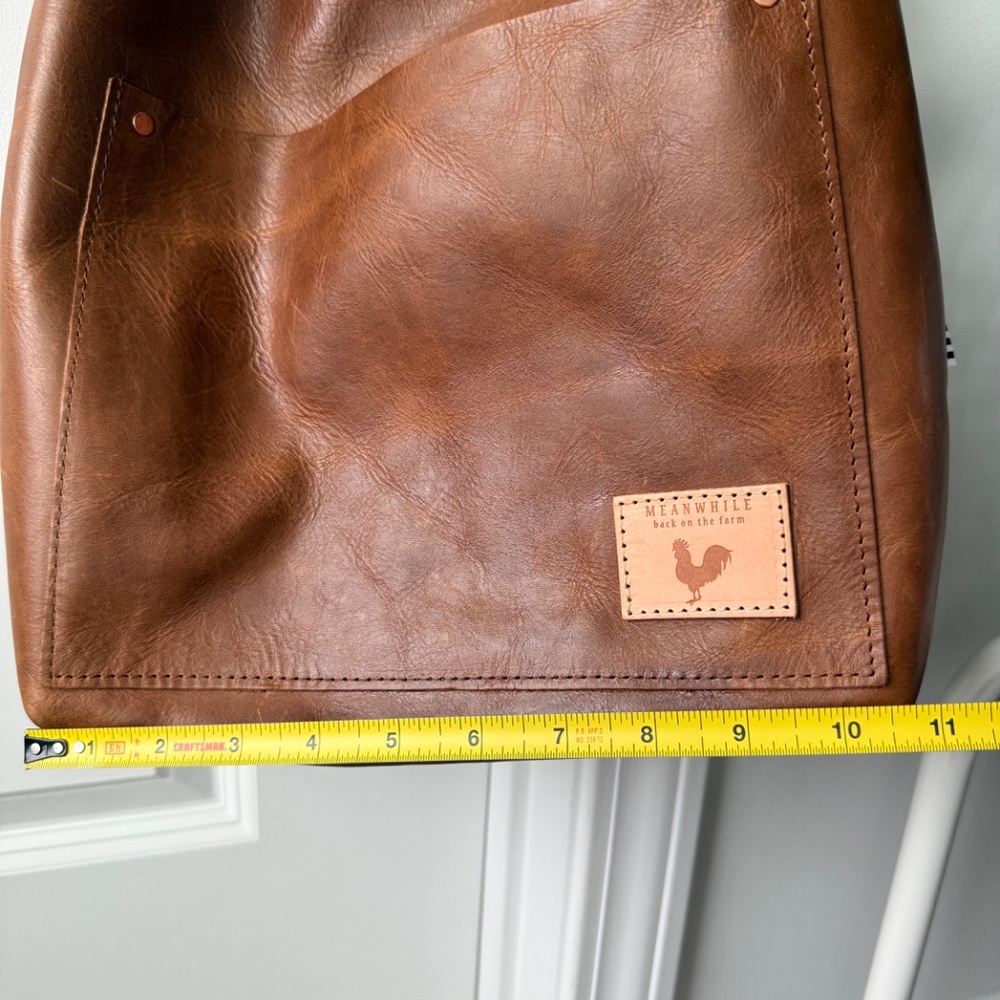 Meanwhile Back on the Farm Leather Carryall - Picture 8 of 13